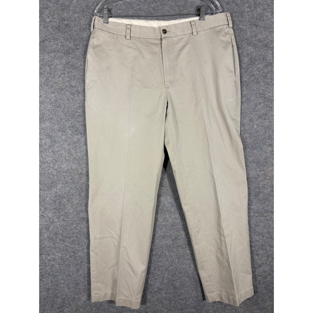 Brooks Brothers Advantage Chino Clark Pants Beige‎ Men's W36 L30 Cotton
